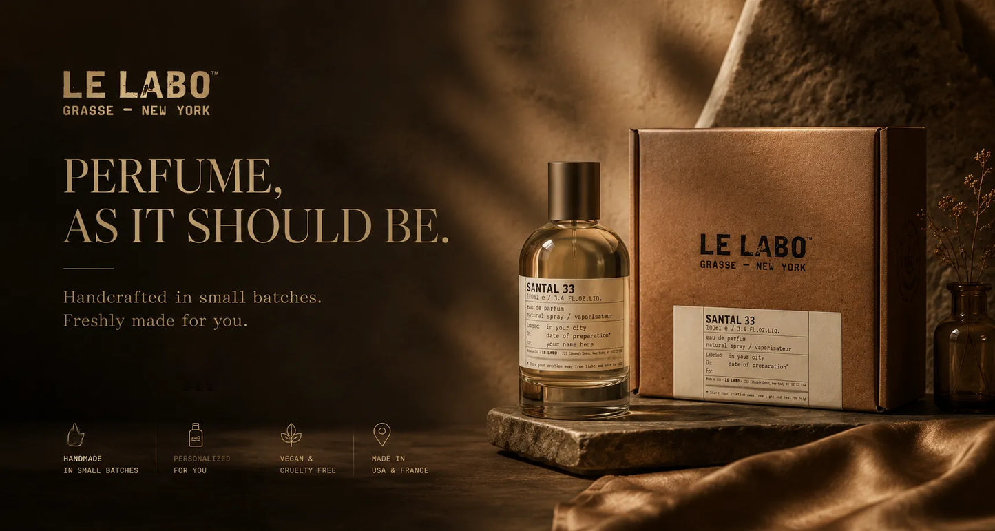 Le Labo Santal 33 Eau de Parfum – Iconic Woody Luxury Fragrance 100ml