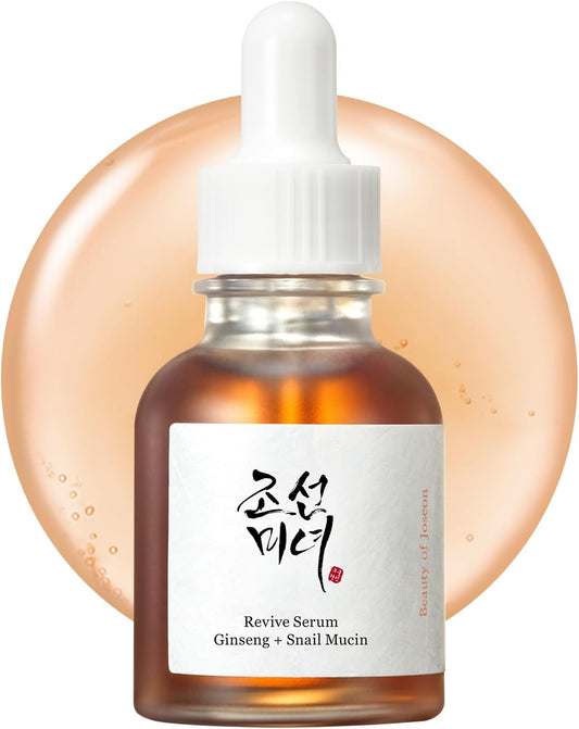 Revive Serum – Ginseng & Snail Mucin Repair Serum for Hydration, Glow & Anti-Aging