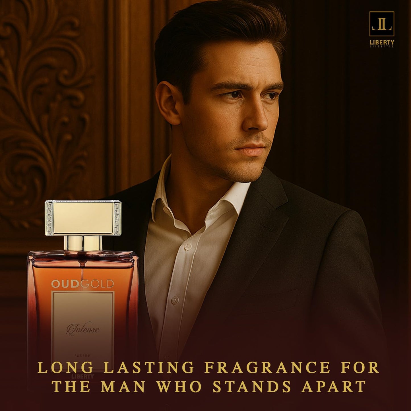 Luxury Oud Intense Parfum for Men – Long-Lasting 12H Premium French Fragrance