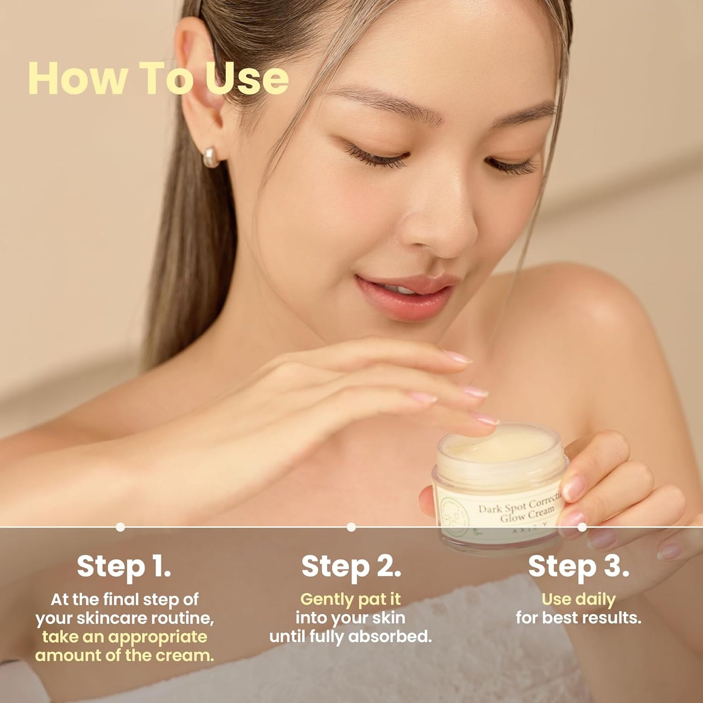 AXIS-Y Dark Spot Correcting Glow Cream 50ml – Brightening, Hydrating & Skin Tone Even Cream