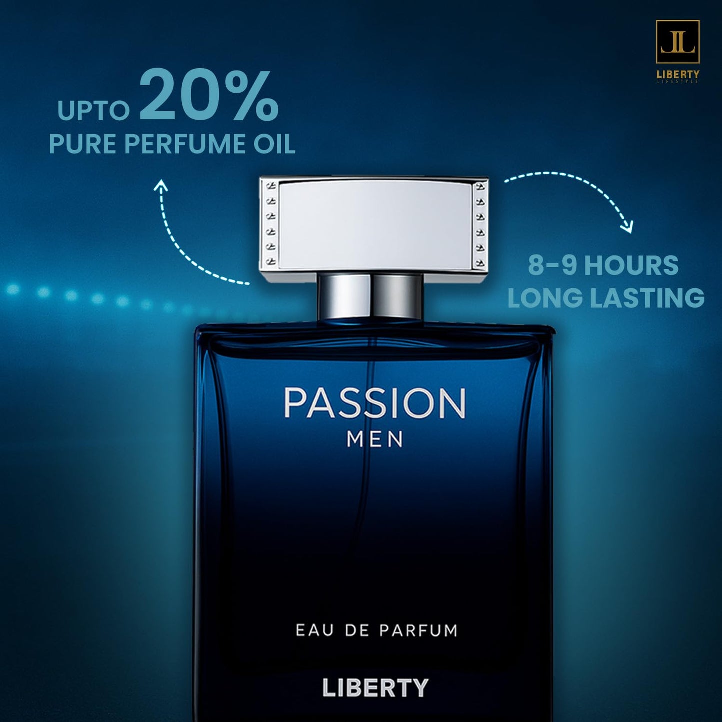 Passion Men Eau De Parfum – Long Lasting Luxury Fragrance for Men (8-9 Hours Wear)